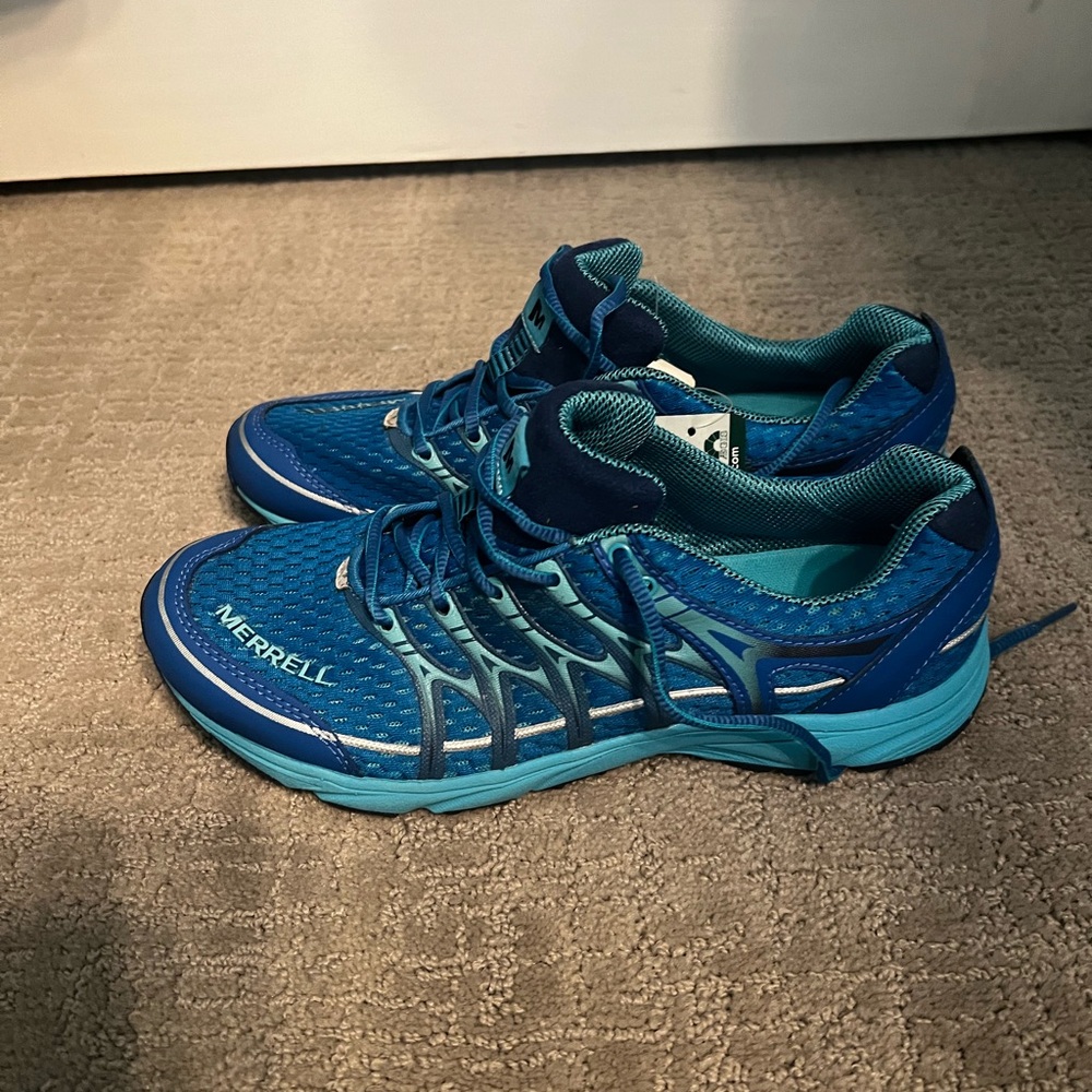 Blue Merrell sneakers